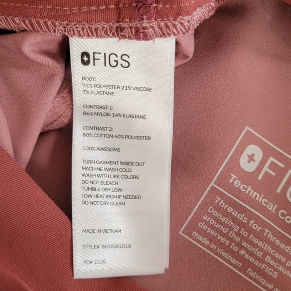 Figs Mineral Mauve Zamora Maternity Jogger Scrub Pants Sz 2XL Plus Size NEW - Picture 13 of 13